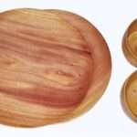 CTmela Wooden Thali Set, for Dinner and Gifts Item10 inch 1set.