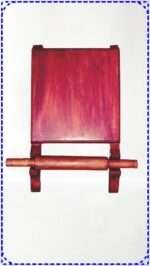CTmela Wooden Chakla Belan with Stand Original and best wood A beautifully handcrafted square wooden rolling board Highly - Image 3
