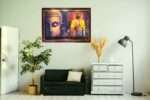 CTmela Wooden Buddha Photo Frames Wall Decoration Living Room Bedroom Home Decor Wall Art Frames