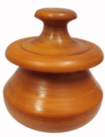 CTmela Wooden Sugar Pot, Salt Pot, Spice Pot, Pickle Jar, Jam Jar Masala Box & Multi use Pot, Jar, Containers & Bowl with Spoon - Image 4
