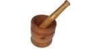 CTmela Wooden Hamandista Mixture Mortar Grinder #neem wood#