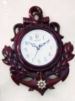 CTmela Brown wooden color 30 cm X 25 cm Wall Clock (New Standard).