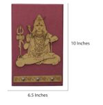 CTmela Wooden Shiva Art Wall Kye Hanger 25 X 17 cm use Home & Office - Image 3