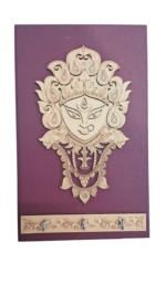 CTmela Wooden Durga Art Wall Kye Hanger 25 X 17 cm use Home & Office
