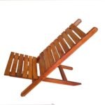 CTmela Wooden folding Chair 1 Piece Solid Mahogany wood folding easy chair Home Living Room and Outdoor Lounge.