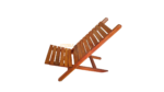 CTmela Wooden folding Chair 1 Piece Solid Mahogany wood folding easy chair Home Living Room and Outdoor Lounge. - Image 4