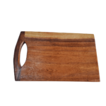 CTmela wooden chopping board, kitchen essential used for cutting vegetables, fruits, meat, and more.  natural look one pice. - Image 3