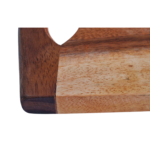 CTmela wooden chopping board, kitchen essential used for cutting vegetables, fruits, meat, and more.  natural look one pice. - Image 4